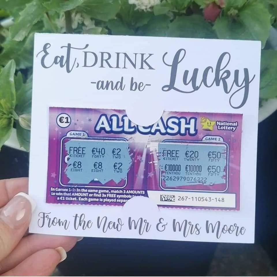 Wedding Favours - Scratch Card Holders