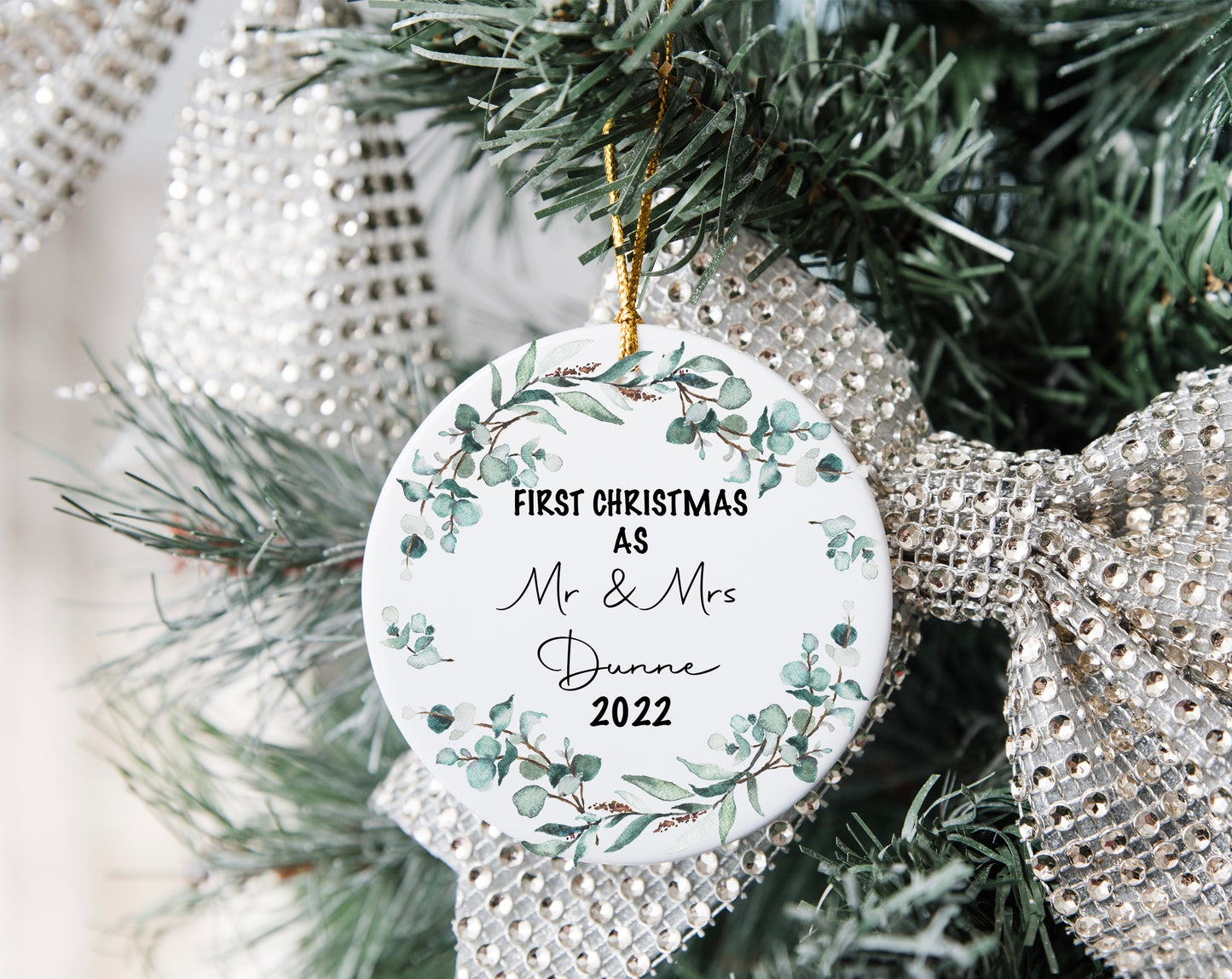 Christmas Ornament - First Christmas Married