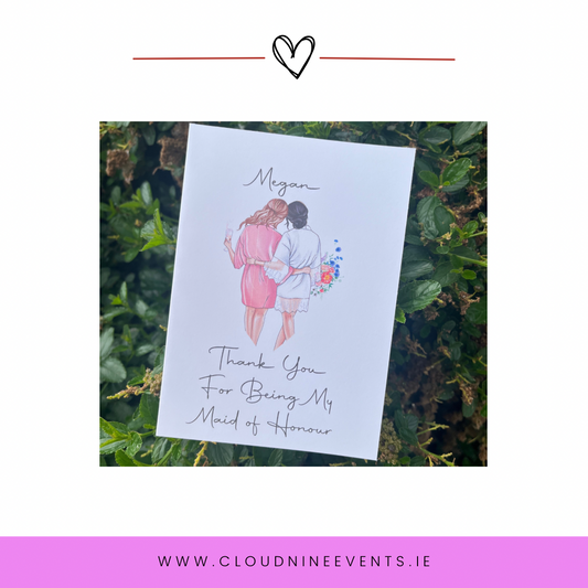 Maid of Honour Card