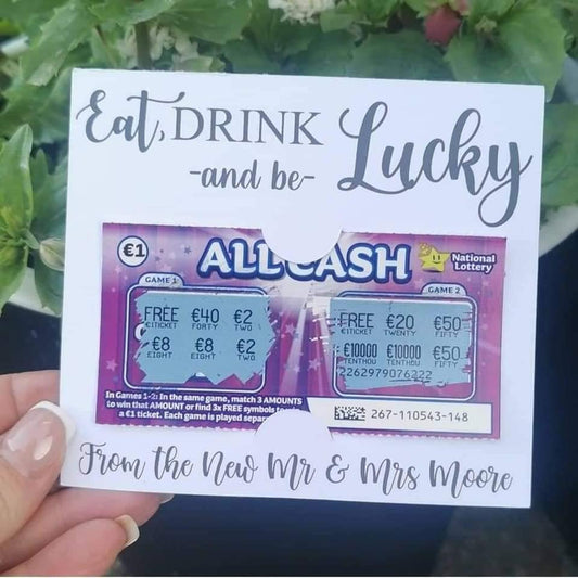 Wedding Favours - Scratch Card Holders